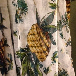 Pineapple scarf. Cotton blend.